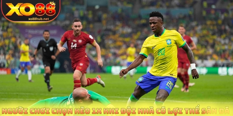 Người chơi chọn kèo 1x khi đội nhà có lợi thế sân đá 